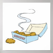 Poster boîte de nuggets de poulet (Devant)