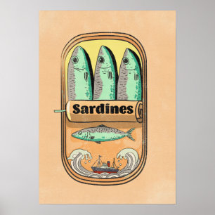 Poster Boîte de sardines