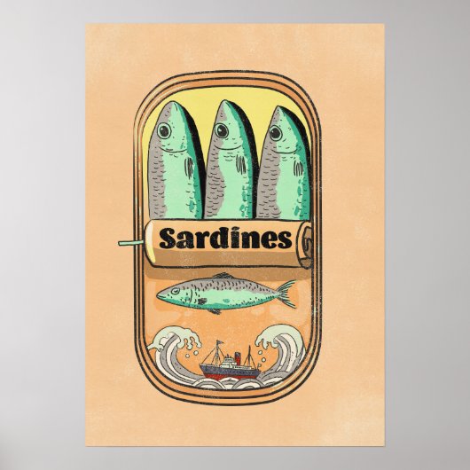Poster Boîte de sardines (Devant)