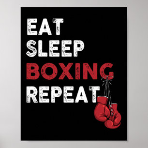 Poster Boîte de sommeil - Boxe de salle de gym Lover Boxe