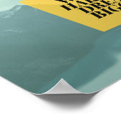 Poster Boîte Jaune Motivationnelle (Coin)