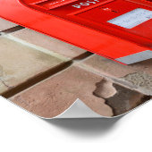 Poster Boîtes aux lettres danoises rouges (Coin)