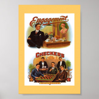 Poster Boîtes de cigares vintages