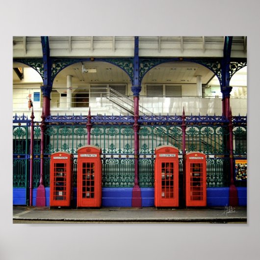 Poster Boîtes téléphoniques, Smithfield [Impression d'art (Devant)
