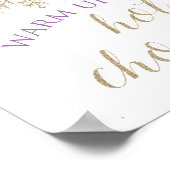 Poster Boîtier de chocolat chaud hiver Onederland Panneau (Coin)