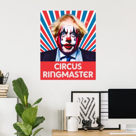 Poster Bojo le Clown Tory Circus (Bureau à domicile)