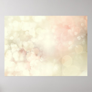 Poster Bokeh blanc arrière - plan texture