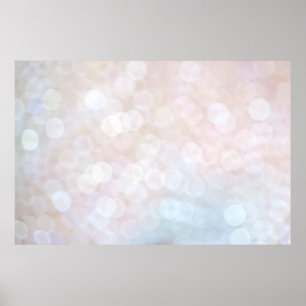 Poster Bokeh pétille texture blanche