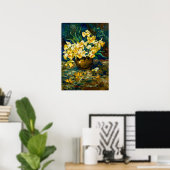 Poster Bol à la Van Gogh avec jonquilles (Bureau à domicile)