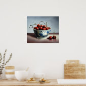 Poster Bol de cerises (Cuisine)