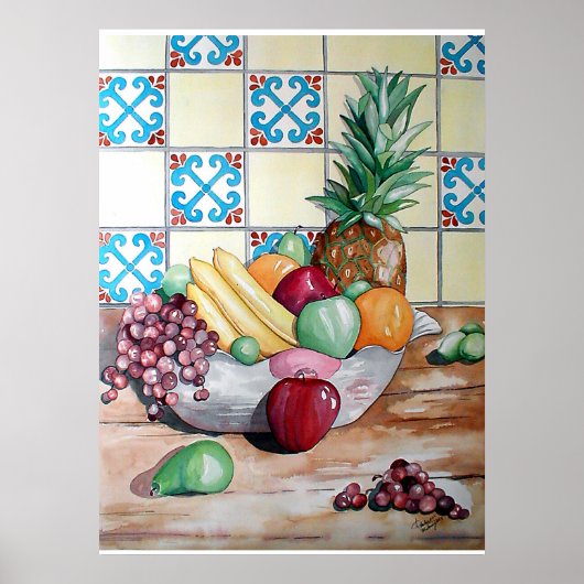 Poster Bol de fruits (Devant)