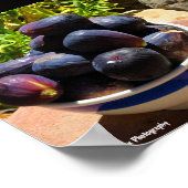 Poster Bol de fruits de figue sur pierre (Coin)