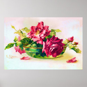 Poster Bol de l'affiche Rose