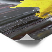 Poster Bol de pommes et de feuilles (Coin)