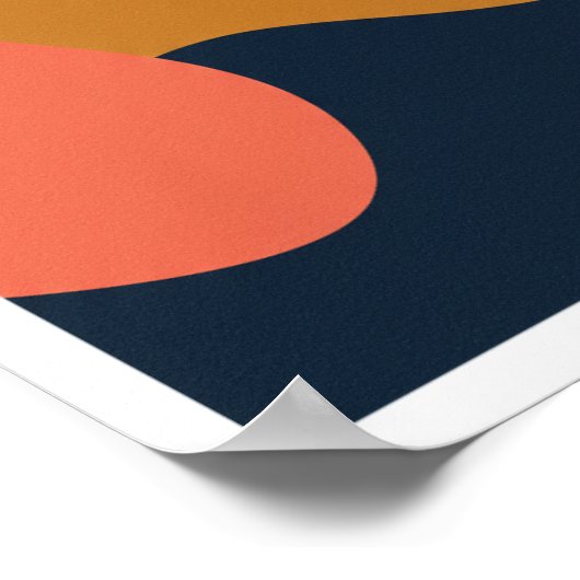 Poster Bold Abstract Color Art Print (Coin)