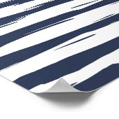 Poster Bold Brushstroke Stripes (Coin)