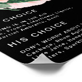 Poster Bold Colorful Floral | Black Signature Drinks Sign (Coin)