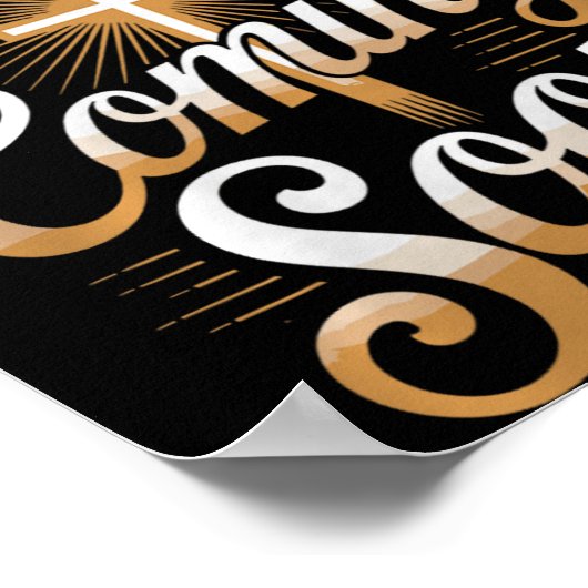 Poster Bold Jesus Is Coming Soon Christian Apparel Premiu (Coin)