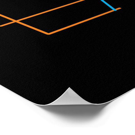 Poster bold modern minimalist kitchen wall art eat (Coin)