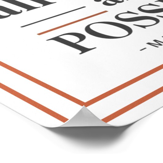 Poster Bold Modern With God All Things Are Possible (Coin)