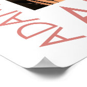 Poster Bold Poppy Bouquet – Red, White & Orange Floral (Coin)