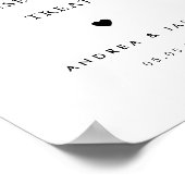 Poster Bold Retro Script Love is Sweet Favor Mariage Sign (Coin)