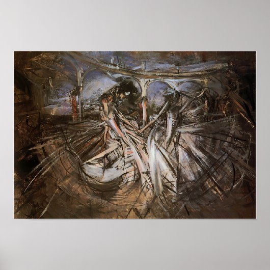 Poster Boldini - Danse À La Colonnade 1889 (Devant)