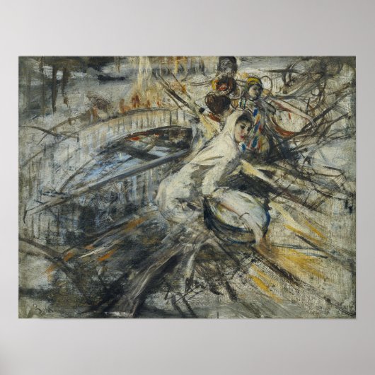 Poster Boldini - Étude de femme à Venise 1887 (Devant)