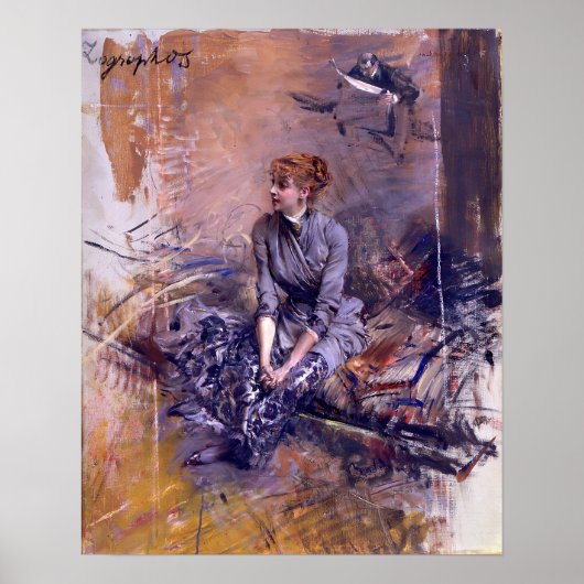 Poster Boldini - Gabrielle Rejane (Devant)