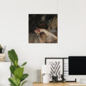 Poster Boldini - Jeune Femme Avec Une Fleur (Bureau à domicile)