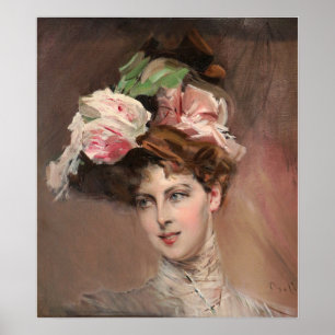 Poster Boldini - La comtesse Beatrice Di Byland 1901