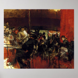Poster Boldini - Le Café Rouge 1887