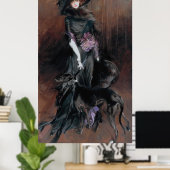 Poster Boldini - Marquise Luisa Casati avec lévrier (Bureau à domicile)