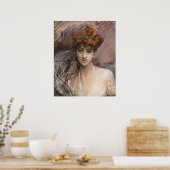 Poster Boldini - Portrait De Lucie Gerard (Cuisine)