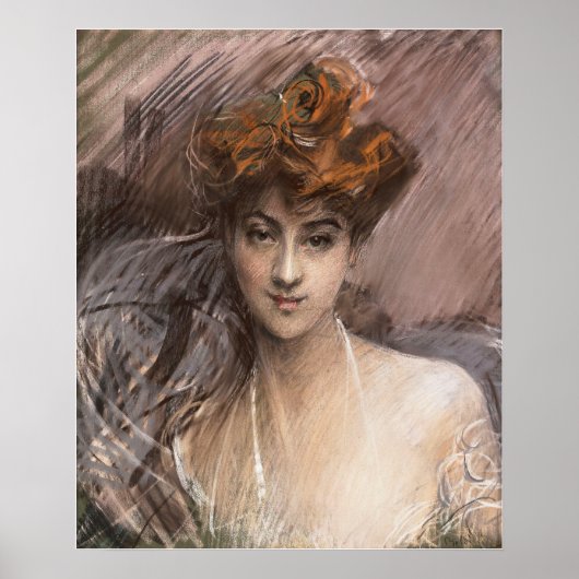 Poster Boldini - Portrait De Lucie Gerard (Devant)