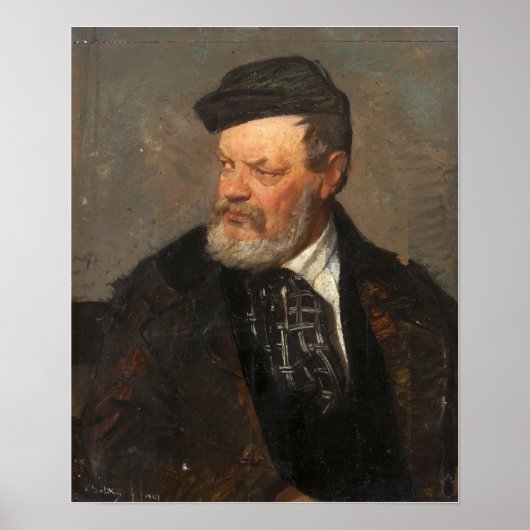 Poster Boldini - Portrait de son père, Antonio… (Devant)