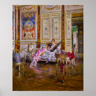 Poster Boldini - Un Lecteur Et Un Écouteur