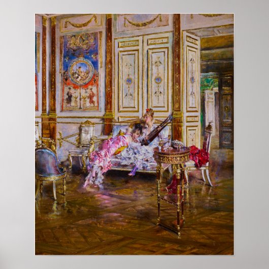 Poster Boldini - Un Lecteur Et Un Écouteur (Devant)