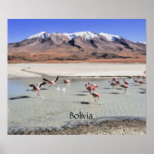 Poster Bolivia scenic landscape (Devant)
