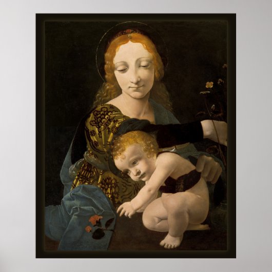 Poster Boltraffio Madonna de l'affiche du rose CC0335 XL (Devant)