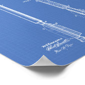 Poster Bomb Lance 1885 Brevet Art Plan directeur (Coin)