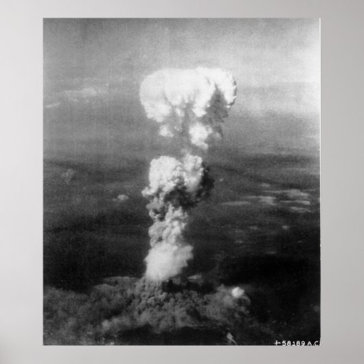 Poster Bombardement atomique d'Hiroshima (Devant)