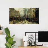 Poster Bombardement de Paris en 1871 (Bureau à domicile)
