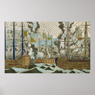 Poster Bombardement et siège d'Alger, le 3 juillet 1830