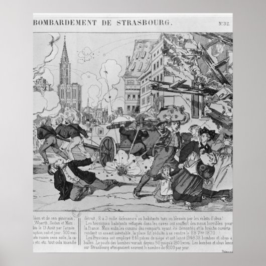 Poster Bombardement et siège de Strasbourg (Devant)