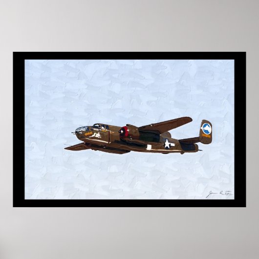 Poster bombardier 2ème guerre mondiale (Devant)