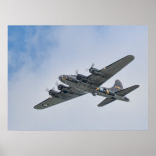 Poster Bombardier de la deuxième guerre mondiale B-17