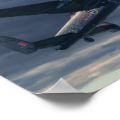 Poster bombardier Lancaster Avro dans le ciel (Coin)