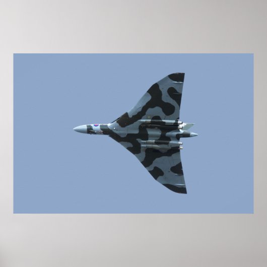 Poster Bombardier Vulcain en vol (Devant)