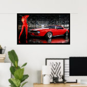 Poster bombe à cerise (Bureau à domicile)